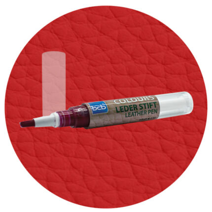 Lederstift in RAL 3002 Karminrot