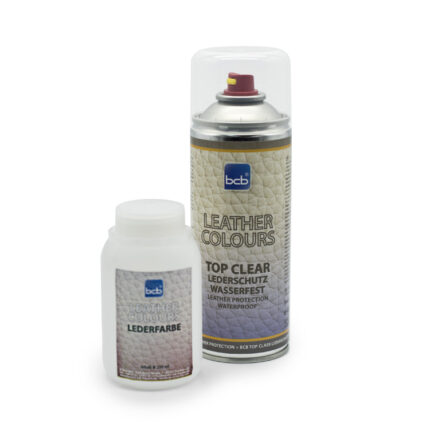 Lederfarbe 250ml mit TopClear für Mercedes dattel