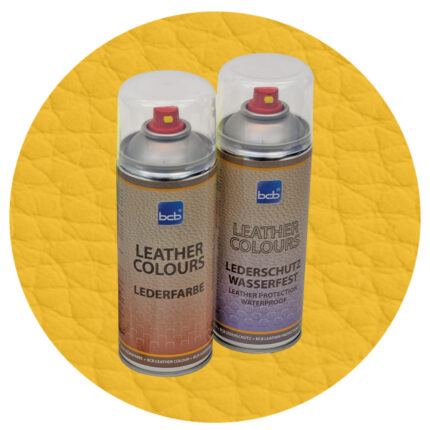 Lederfarbe mit TopClear in RAL 1012 Zitronengelb