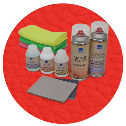 Lederreparaturset in RAL 2002 Blutorange