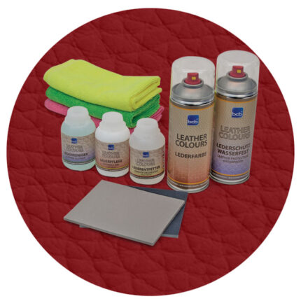 Lederreparaturset in RAL 3004 Purpurrot