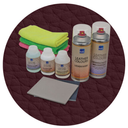 Lederreparaturset in RAL 3007 Schwarzrot
