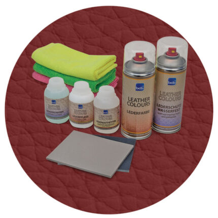 Lederreparaturset in RAL 3009 Oxidrot