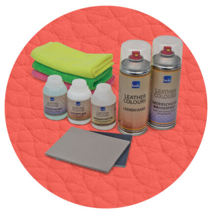 Lederreparaturset in RAL 3022 Lachsrot