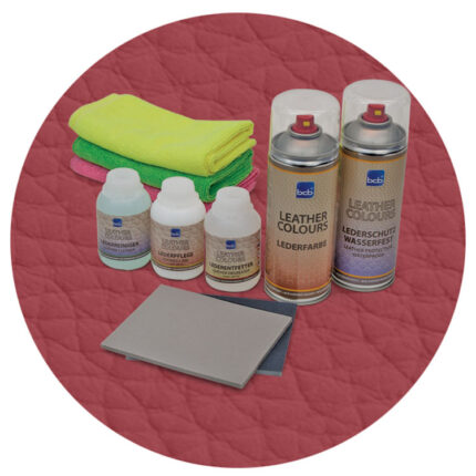 Lederreparaturset in RAL 3032 Perlrubinrot