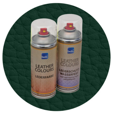 Lederfarbe mit TopClear in RAL 6009 Tannengrün