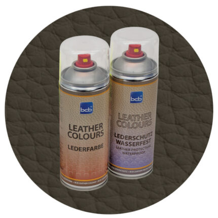 Lederfarbe mit TopClear in RAL 6014 Gelboliv