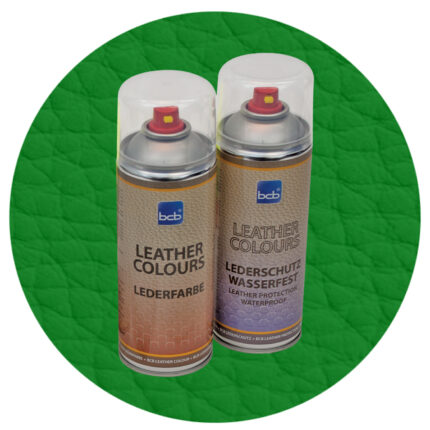 Lederfarbe mit TopClear in RAL 6029 Minzgrün