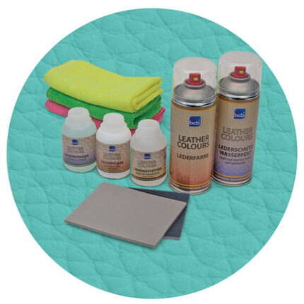 Lederreparaturset in RAL 6034 Pastelltürkis