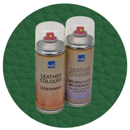 Lederfarbe mit TopClear in RAL 6035 Perlgrün