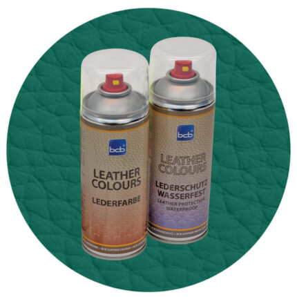 Lederfarbe mit TopClear in RAL 6036 Perlopalgrün