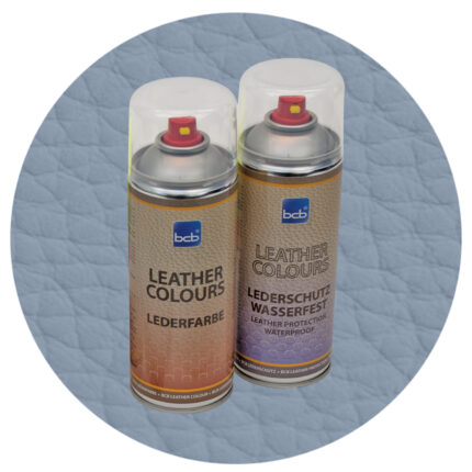 Lederfarbe mit TopClear in RAL 7001 Silbergrau