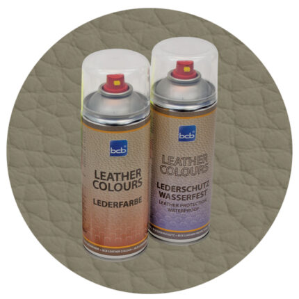 Lederfarbe mit TopClear in RAL 7002 Olivgrau