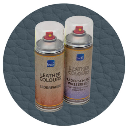 Lederfarbe mit TopClear in RAL 7011 Eisengrau