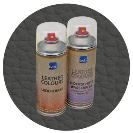 Lederfarbe mit TopClear in RAL 7022 Umbragrau