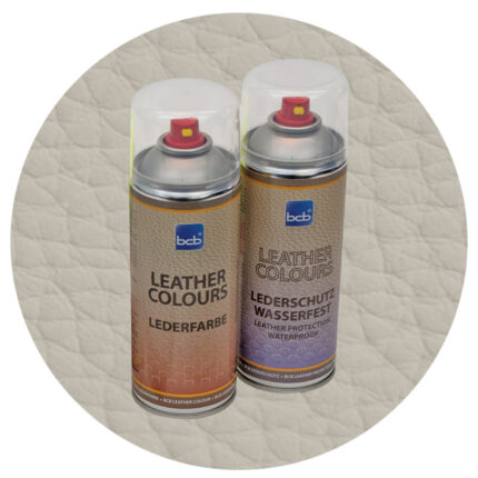 Lederfarbe mit TopClear in RAL 7032 Kieselgrau