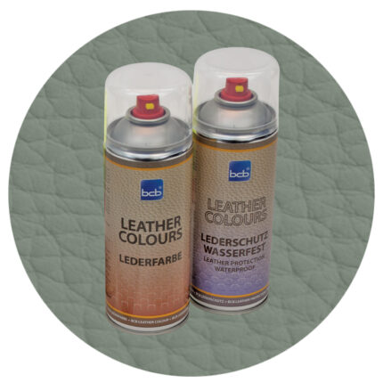 Lederfarbe mit TopClear in RAL 7033 Zementgrau