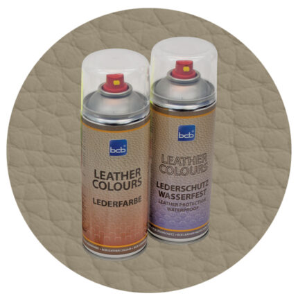 Lederfarbe mit TopClear in RAL 7034 Gelbgrau