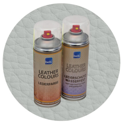 Lederfarbe mit TopClear in RAL 7038 Achatgrau
