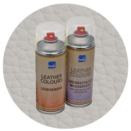 Lederfarbe mit TopClear in RAL 7044 Seidengrau