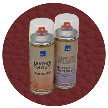 Lederfarbe mit TopClear in RAL 8012 Rotbraun