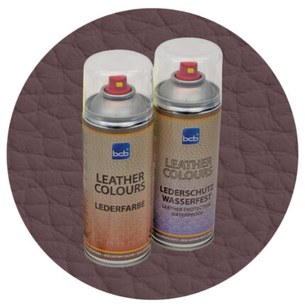 Lederfarbe mit TopClear in RAL 8019 Graubraun