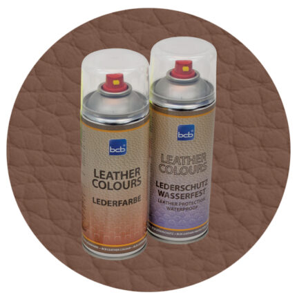 Lederfarbe mit TopClear in RAL 8025 Blassbraun