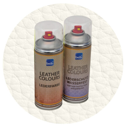Lederfarbe mit TopClear in RAL 9001 Cremeweiss