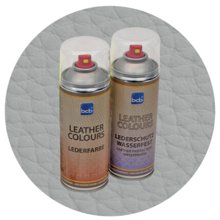 Lederfarbe mit TopClear in RAL 9006 Weissaluminium
