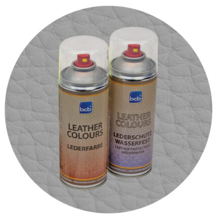 Lederfarbe mit TopClear in RAL 9022 Perlhellgrau