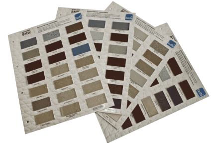 Farbkatalog für Lederfarben Karten für BMW Leder