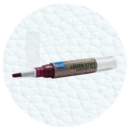 Lederstift in RAL 9010 Reinweiss