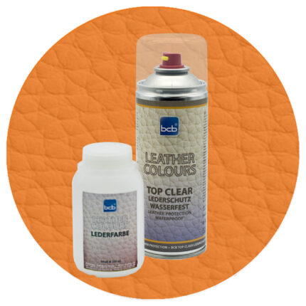 Lederfarbe 250ml mit TopClear in RAL 2011 Tieforange