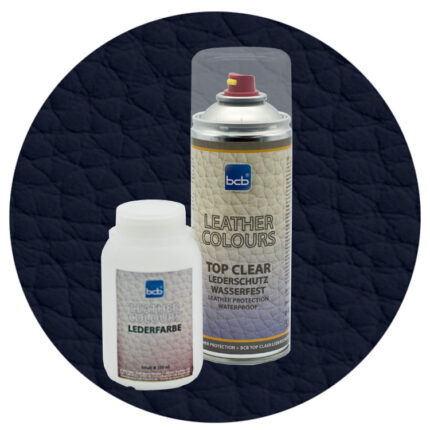 Lederfarbe 250ml mit TopClear in RAL 5004 Schwarzblau