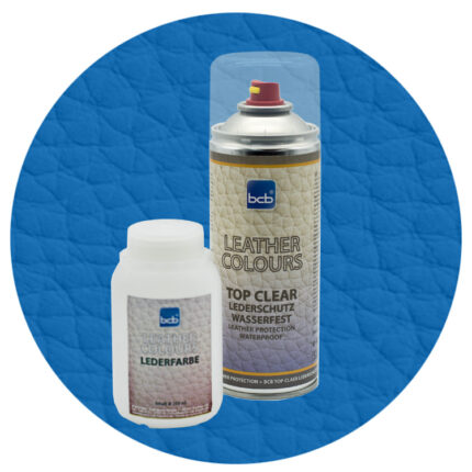 Lederfarbe 250ml mit TopClear in RAL 5015 Himmelblau
