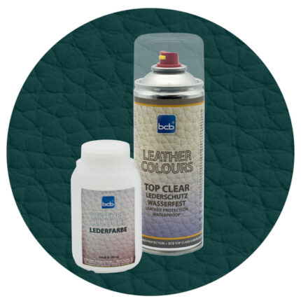Lederfarbe 250ml mit TopClear in RAL 5020 Ozeanblau