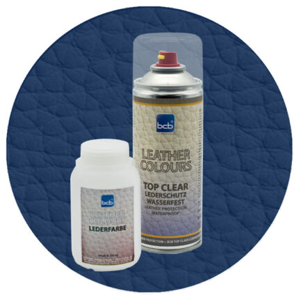 Lederfarbe 250ml mit TopClear in RAL 5026 Perlnachtblau