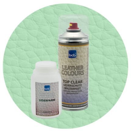 Lederfarbe 250ml mit TopClear in RAL 6019 Weissgrün