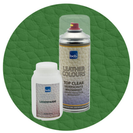 Lederfarbe 250ml mit TopClear in RAL 6025 Farngrün