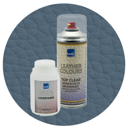 Lederfarbe 250ml mit TopClear in RAL 7031 Blaugrau