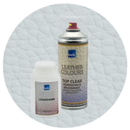 Lederfarbe 250ml mit TopClear in RAL 7035 Lichtgrau