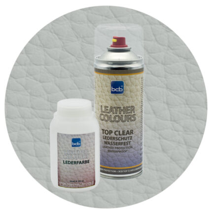 Lederfarbe 250ml mit TopClear in RAL 7038 Achatgrau