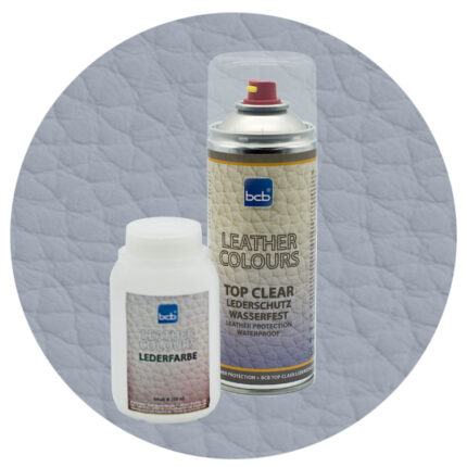Lederfarbe 250ml mit TopClear in RAL 7040 Fenstergrau