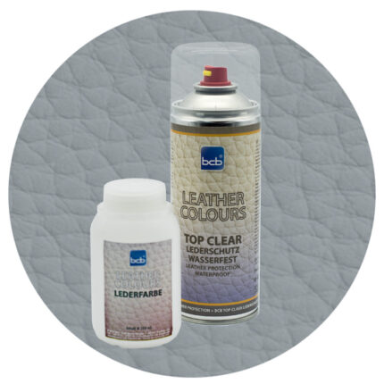 Lederfarbe 250ml mit TopClear in RAL 7042 Verkehrsgrau A