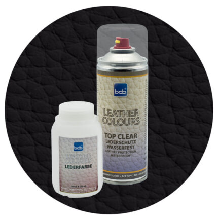 Lederfarbe 250ml mit TopClear in RAL 8022 Schwarzbraun