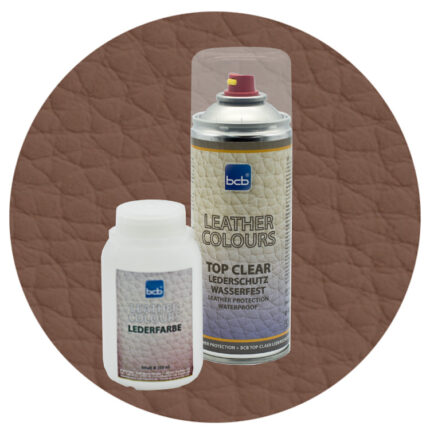 Lederfarbe 250ml mit TopClear in RAL 8025 Blassbraun