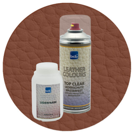 Lederfarbe 250ml mit TopClear in RAL 8029 Perlkupfer
