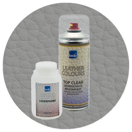 Lederfarbe 250ml mit TopClear in RAL 9007 Graualuminium