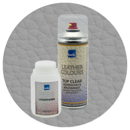 Lederfarbe 250ml mit TopClear in RAL 9022 Perlhellgrau