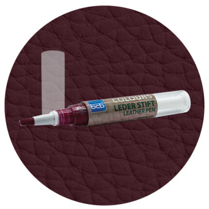 Lederstift in RAL 3007 Schwarzrot